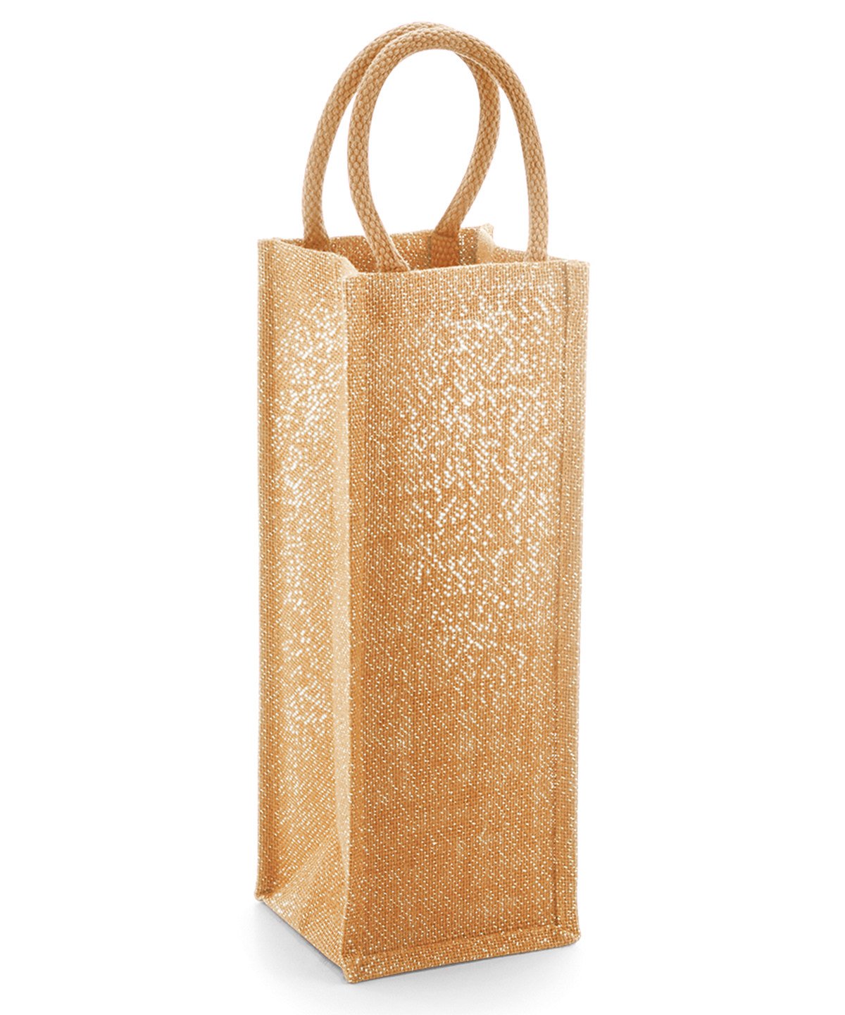 Shimmer Jute Bottle Bag